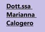Dott.ssa Marianna Calogero