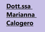 Dott.ssa Marianna Calogero