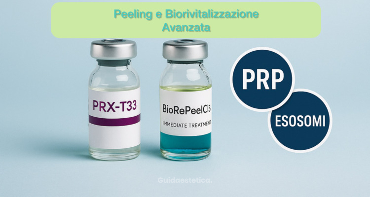 Peeling e biorivitalizzazione avanzata: il protocollo integrato con BioRePeelCl3, PRX-T33, PRP ed esosomi