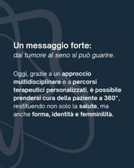 Dal tumore al seno si puó guarire
