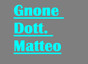 Dott. Matteo Gnone