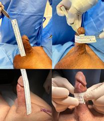 Falloplastica di allungamento mediante grafting dell'albuginea ed impianto di protesi peniena