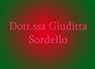 Dott.ssa Giuditta Sordello