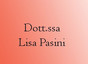 Dott.ssa Lisa Pasini