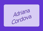 Dott.ssa Adriana Cordova