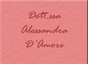 Dott.ssa Alessandra D'amore