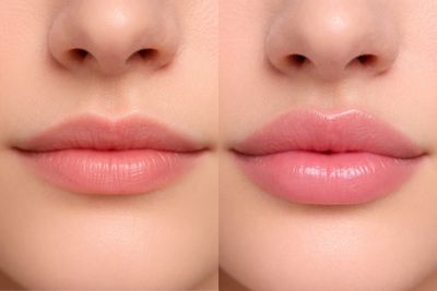 Prima e dopo di Filler labbra