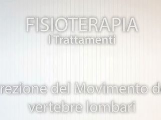 Fisioterapia Correzione del movimento delle vertebre lombari